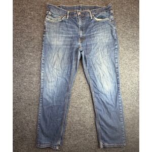 Levi's 541 Athletic Taper Jeans Mens W38 L32 Blue Distressed Denim (READ)